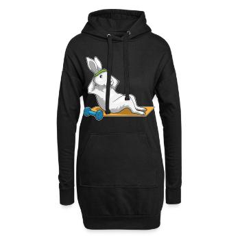 Bunny Abdominal Training Bodybuilding - Sweat-shirt à capuche long Femme - noir - Devant