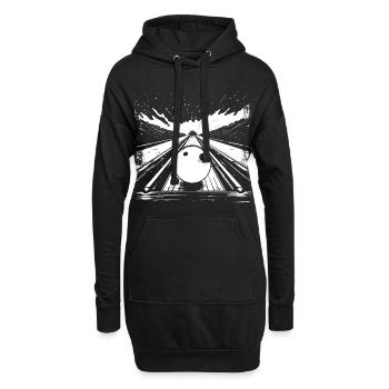Bowling - Hoodie-Kleid - Schwarz - Vorne