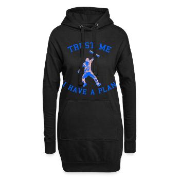 Blague d’architecture - Sweat-shirt à capuche long Femme - noir - Devant