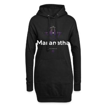 Maranatha Lobpreis Welle - Hoodie-Kleid - Schwarz - Vorne