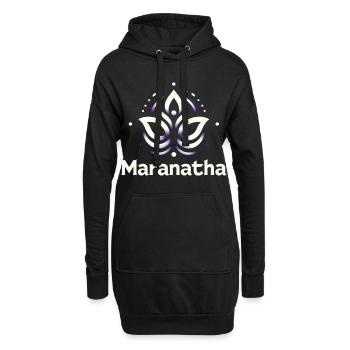 Maranatha Christus kommt bald - Hoodie-Kleid - Schwarz - Vorne