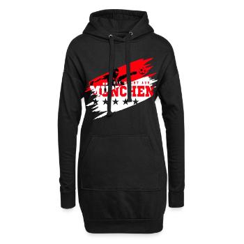 Die Macht aus München Fußball Fan - Hoodie-Kleid - Schwarz - Vorne