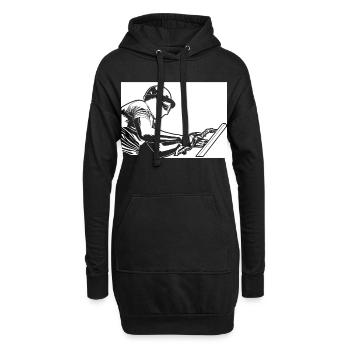 Souder - Sweat-shirt à capuche long Femme - noir - Devant