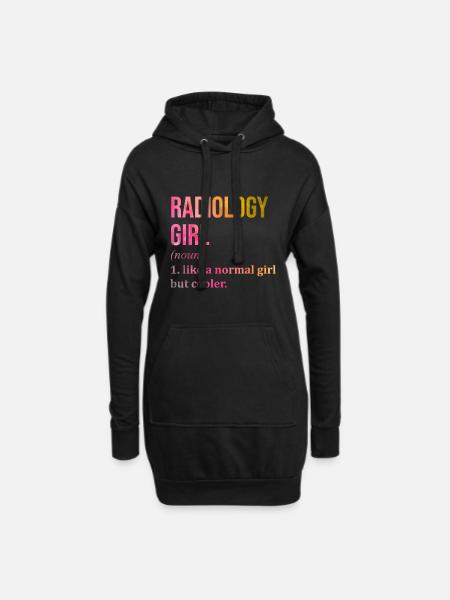 Radiologie Radiologie Radiologie - Hoodie-Kleid - Schwarz
