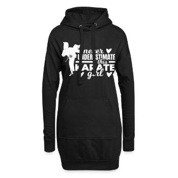 Karaté Filles - Sweat-shirt à capuche long Femme - noir - Devant