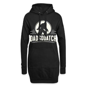 Dadsquatch Bigfoot Papa Vater Geschenk - Hoodie-Kleid - Schwarz - Vorne