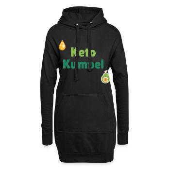 Keto Buddy - Hoodie Dress - black - Front