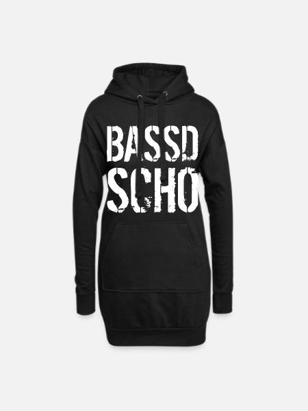 Bassd scho - Hoodie-Kleid - Schwarz