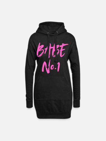BABE n° 1 - Sweat-shirt à capuche long Femme - noir