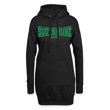 Südtribüne Bremen | Farbe änderbar - Hoodie-Kleid - Schwarz - Vorne