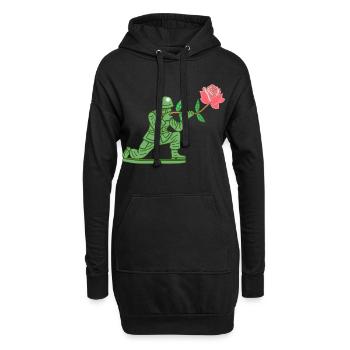 Peacekeeper - Hoodie-Kleid - Schwarz - Vorne