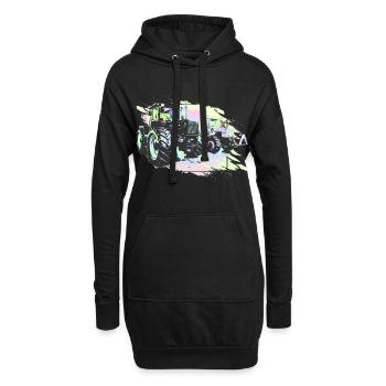Klassische MB-trac Traktoren - Hoodie-Kleid - Schwarz - Vorne