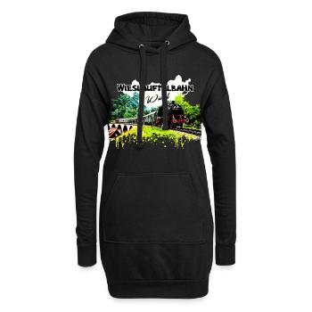Wieslauftalbahn Schwäbische Waldbahn Wiesel - Hoodie-Kleid - Schwarz - Vorne