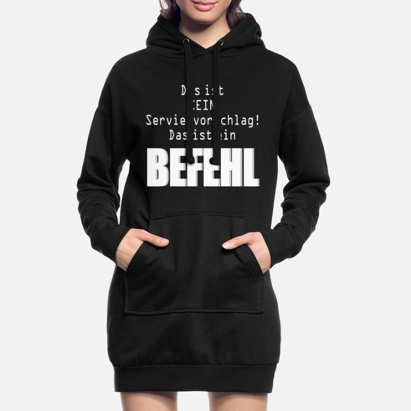 Befehl Humor Beruf oder Lehrerhumor Hoodie-Kleid
