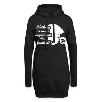 Football Inspiration - Hoodie-Kleid - Schwarz - Vorne