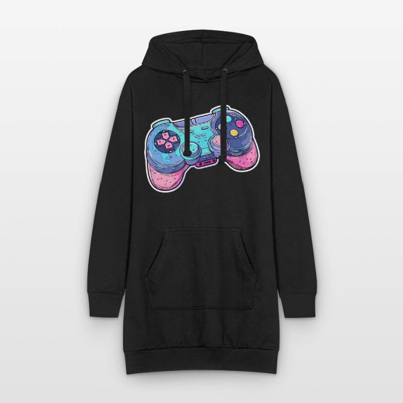 Game Controller Graphics Hoodie Dress