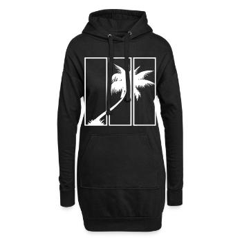 Holiday View (White) - Hoodie Dress - black - Front