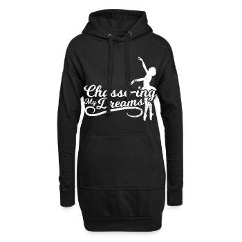 Ballet Motivation - Sweat-shirt à capuche long Femme - noir - Devant