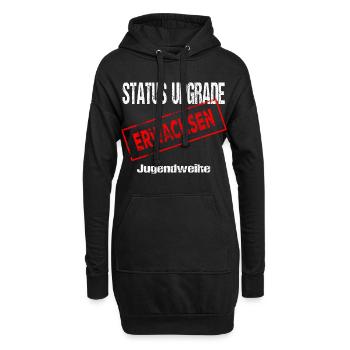 Jugendweihe - Jugendweihe 2026 - Hoodie-Kleid - Schwarz - Vorne