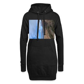 صورة لحضارة البربر - Hoodie-Kleid - Schwarz - Vorne