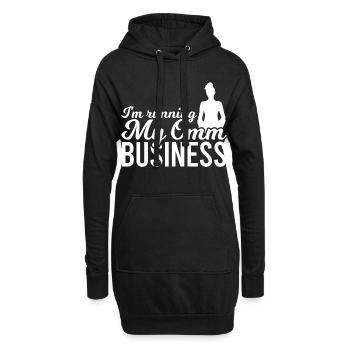 Blague sur le professeur de yoga - Sweat-shirt à capuche long Femme - noir - Devant