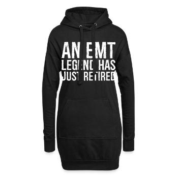 Une légende de l’EMT vient de prendre sa retraite - Sweat-shirt à capuche long Femme - noir - Devant