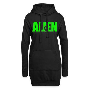 Alien Shadow - Hoodie Dress - black - Front
