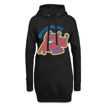 Cool Aunt’s Club Mitgliedsdesign - Hoodie-Kleid - Schwarz - Vorne