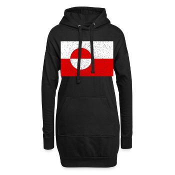 Groenland - Sweat-shirt à capuche long Femme - noir - Devant