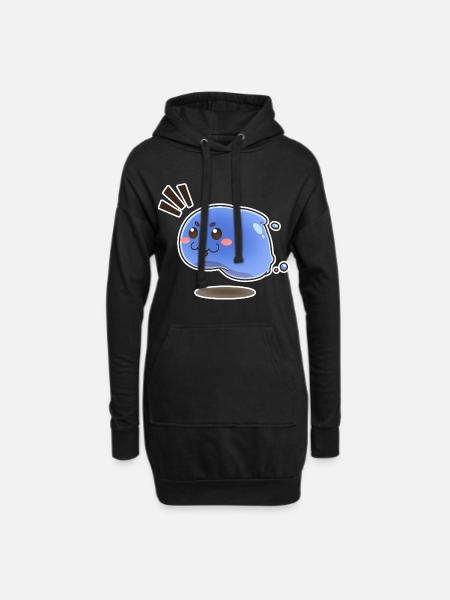 Small Jumping Slime - Hoodie Dress - black