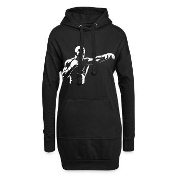 Conception de combattant MMA pour les arts martiaux mixtes - Sweat-shirt à capuche long Femme - noir - Devant