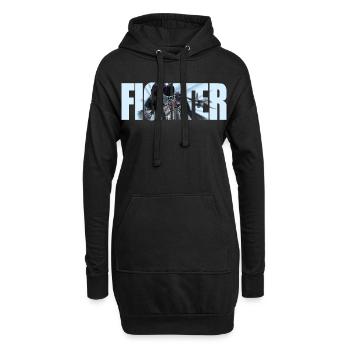 Fighter - Hoodie Dress - black - Front