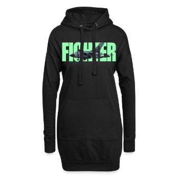 Chasseur Tornado - Sweat-shirt à capuche long Femme - noir - Devant
