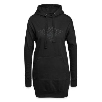 Relativity Geometry – Raumzeitkrümmung Physik - Hoodie-Kleid - Schwarz - Vorne