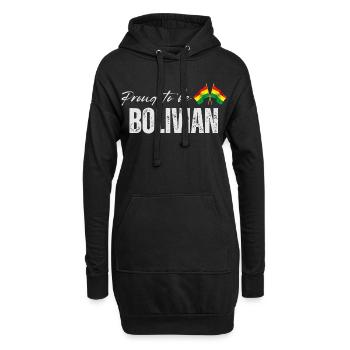 Bolivianer stolz, ich liebe Bolivien - Hoodie-Kleid - Schwarz - Vorne