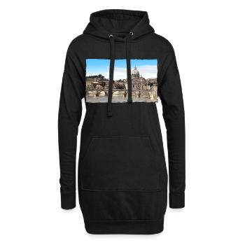 Rom - Hoodie-Kleid - Schwarz - Vorne