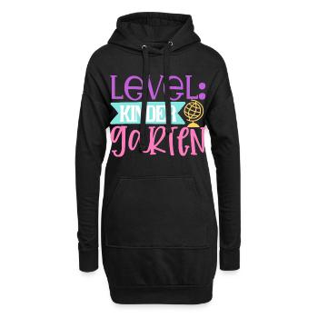 Niveau : Maternelle - Sweat-shirt à capuche long Femme - noir - Devant