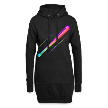 Batte de baseball Steamwave - Sweat-shirt à capuche long Femme - noir - Devant