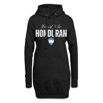 Hondurienne fière, fabriquée au Honduras - Sweat-shirt à capuche long Femme - noir - Devant