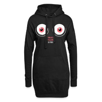 Conception d’étreinte d’allaitement fantaisiste - Sweat-shirt à capuche long Femme - noir - Devant