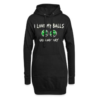 Love My Balls Tennis Funny Design - Hoodie Dress - black - Front