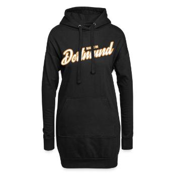 Dortmund - weil´s Deine Stadt ist! - Hoodie-Kleid - Schwarz - Vorne