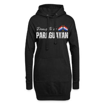Fierté paraguayenne, drapeau paraguayen - Sweat-shirt à capuche long Femme - noir - Devant