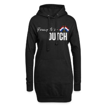 J’adore les Pays-Bas, fierté néerlandaise - Sweat-shirt à capuche long Femme - noir - Devant