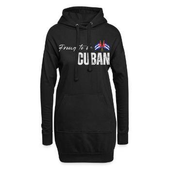 Kubanischer Stolz, ich liebe Kuba - Hoodie-Kleid - Schwarz - Vorne