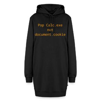 Vulnerability Exploit t-shirt - Calc.exe - XSS - Hoodie-Kleid - Schwarz - Vorne