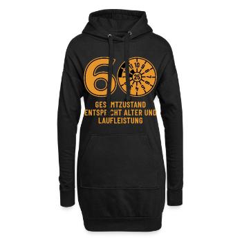 HU Octobre 2025 - 60 ans - Cadeau d’anniversaire - Sweat-shirt à capuche long Femme - noir - Devant