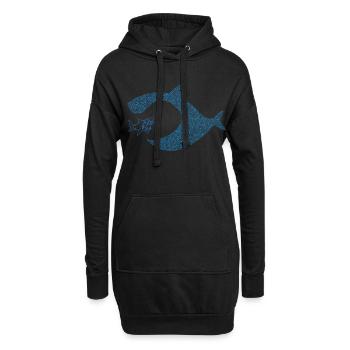 Pececitos Unidos S.I. - Sweat-shirt à capuche long Femme - noir - Devant