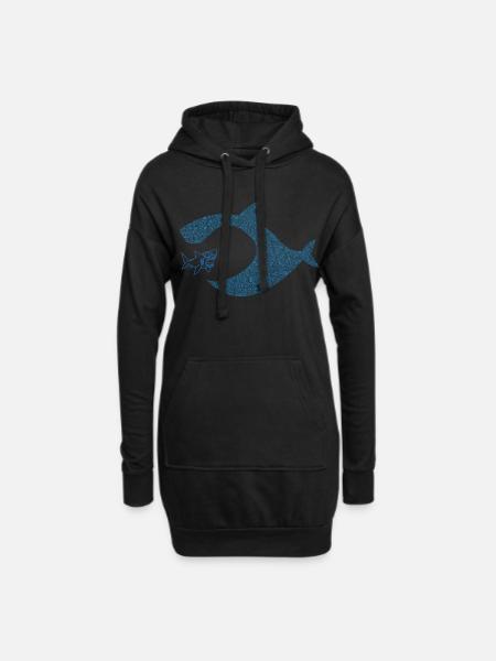 Pececitos Unidos S.I. - Hoodie Dress - black