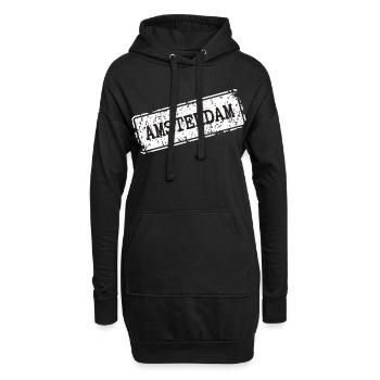  Amsterdam Street Style - Hoodie-Kleid - Schwarz - Vorne
